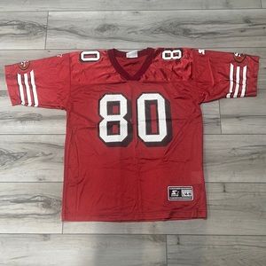 Jerry Rice San Francisco 49ers Red Jersey Starter Youth Size L 14-16